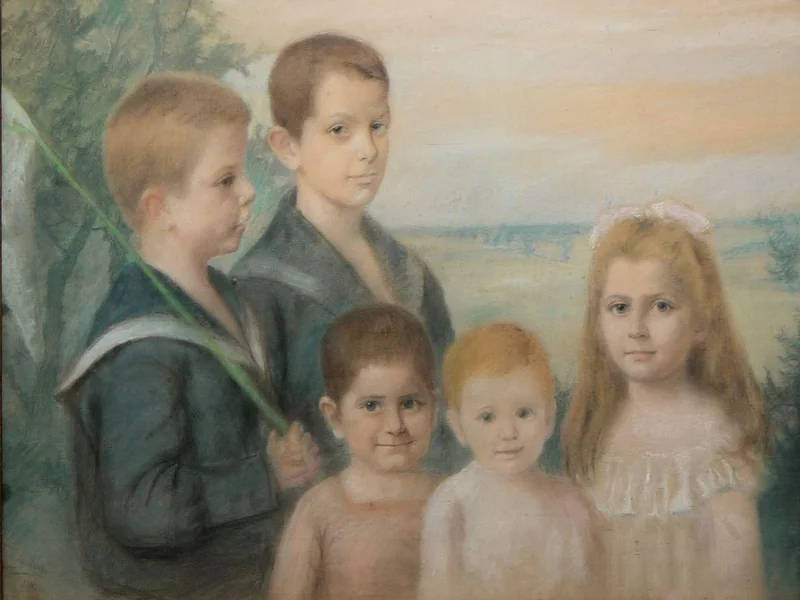 1854-Fanny Levy - 5 bambini della comunità ebraica di Randegg-Konstanz
